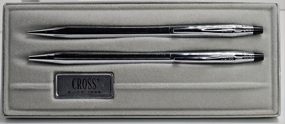 Vintage Cross Pen & Pencil Engraved - 25 Year Gift